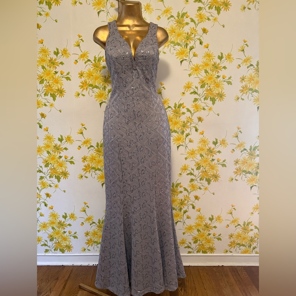 NWOT sequined mermaid evening gown Dress size S